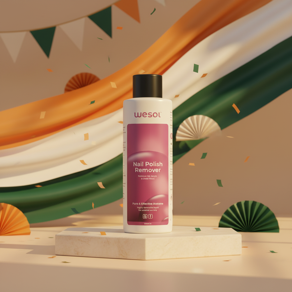 Wesol Acetone Nail Polish Remover 200ml | 100% Pure Acetone | Gel, Glitter & Acrylic Remover | Fast-Action | Salon Grade
