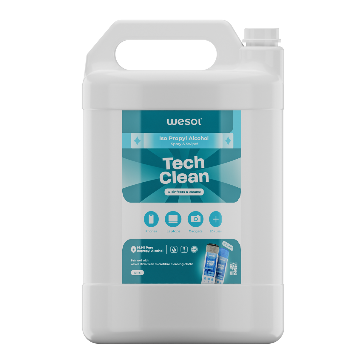 Wesol Gadget Cleaner Liquid 5 L | Electronics Screen Cleaner for Smart ...