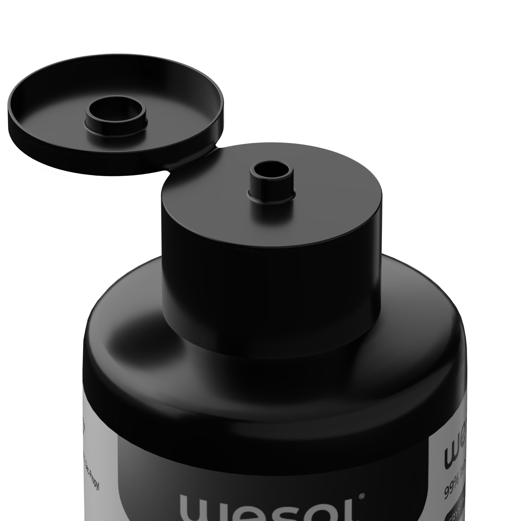 Wesol IPA Isopropyl Alcohol 99.9% Surface Disinfectant and Cleaner, 200ml, Multi-Purpose for Electronics, Makeup Tools, Derma Rollers