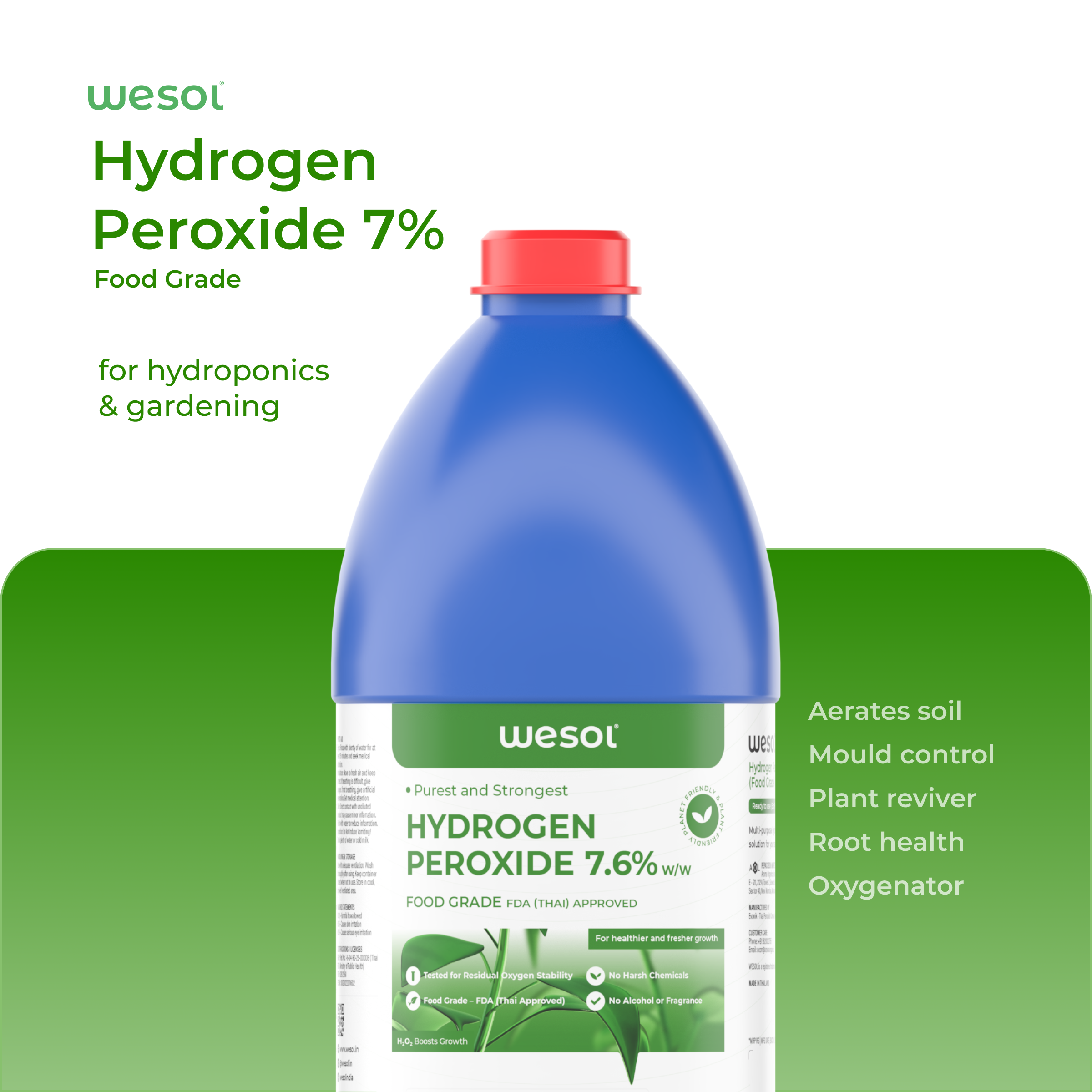 Hydrogen Peroxide 7% for Plants