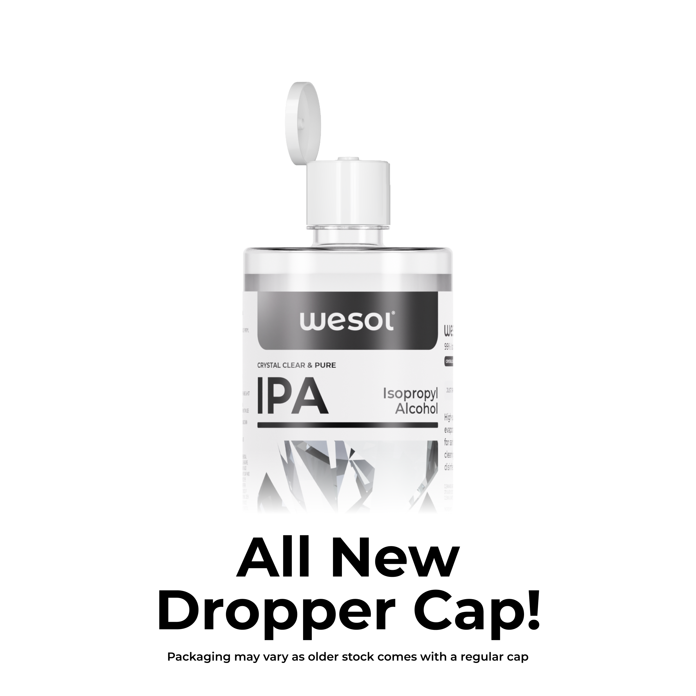 Wesol IPA Multi-Use Disinfectant and Cleaner 1Ltr 99.9% Pure Isopropyl Alcohol for Electronics, Gadgets, Make-up Tools 3D Printers