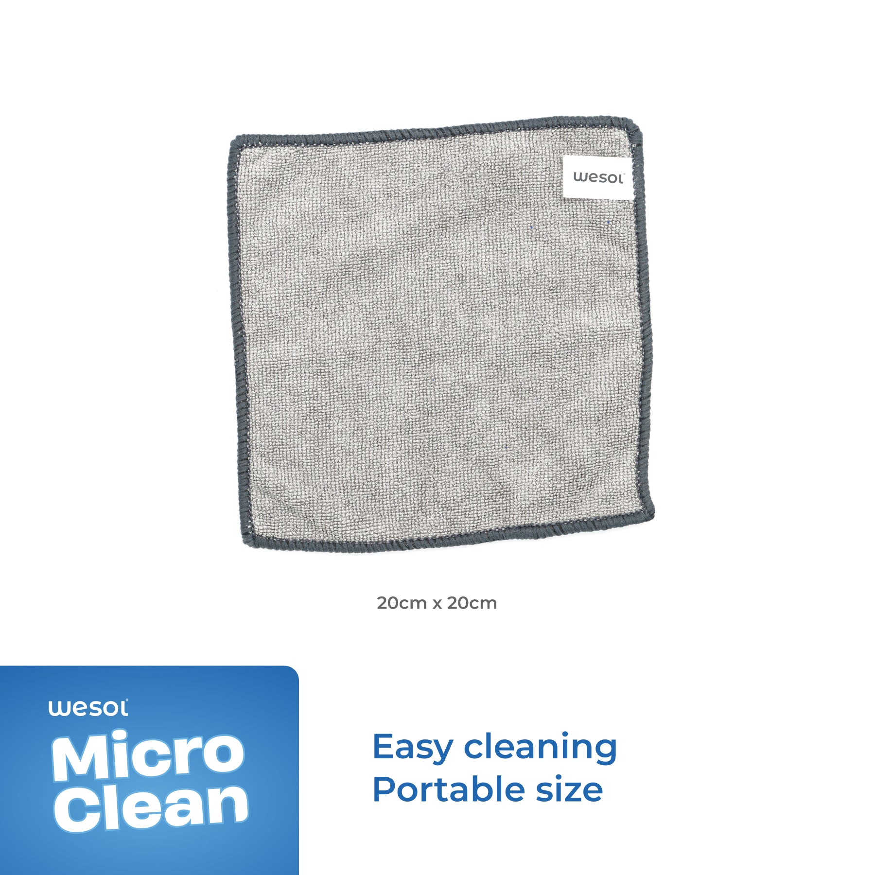 WESOL 330 GSM Mutlipurpose Microfiber Cleaning Cloth for Home and Kitchen (20Cm x 20Cm) (Pack of 5)