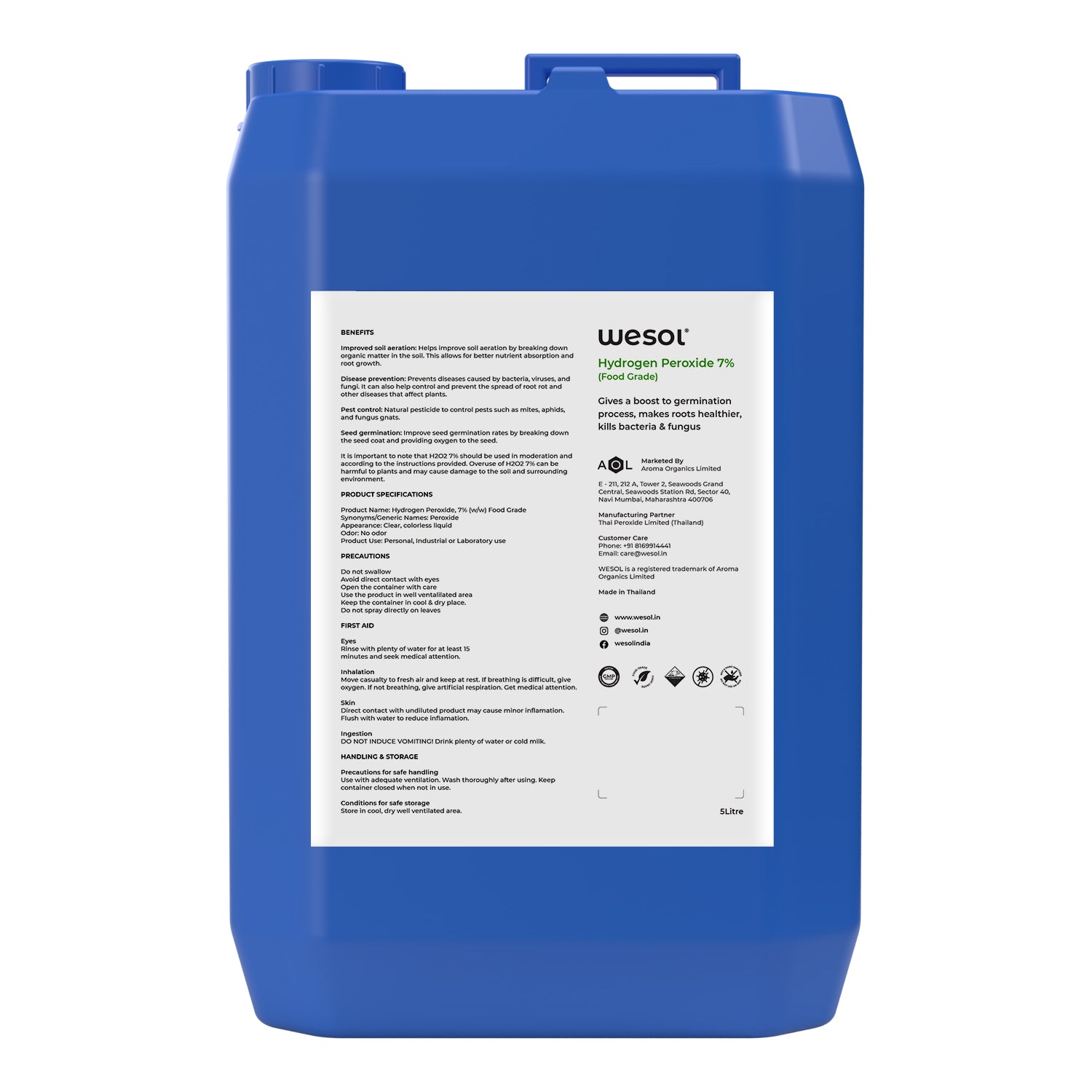 Hydrogen Peroxide 7% for Plants